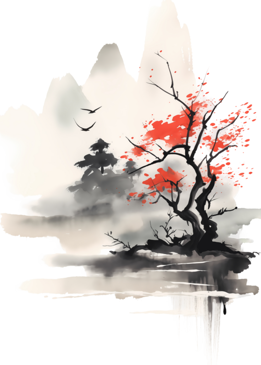 T-shirt Japanese Scenic Landscape