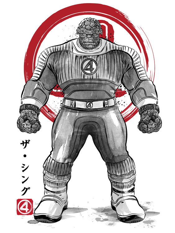 Poster The thing sumi e