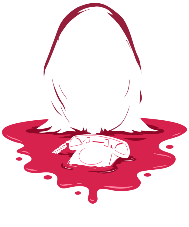 T-shirt scream phone