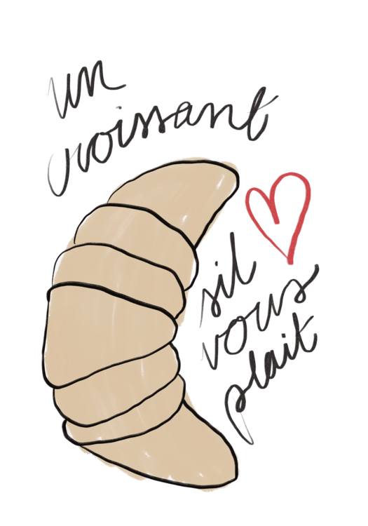 T-shirt Un Croissant