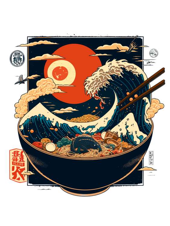 T-shirt Japanese ramen