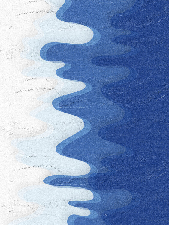 Plakat Abstract Blue Tide