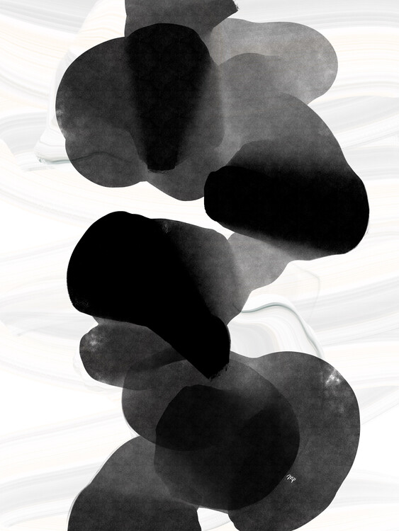 Плакат Abstract Black Ink