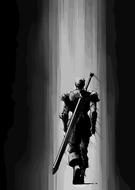 Poster Berserk Guts Manga Art