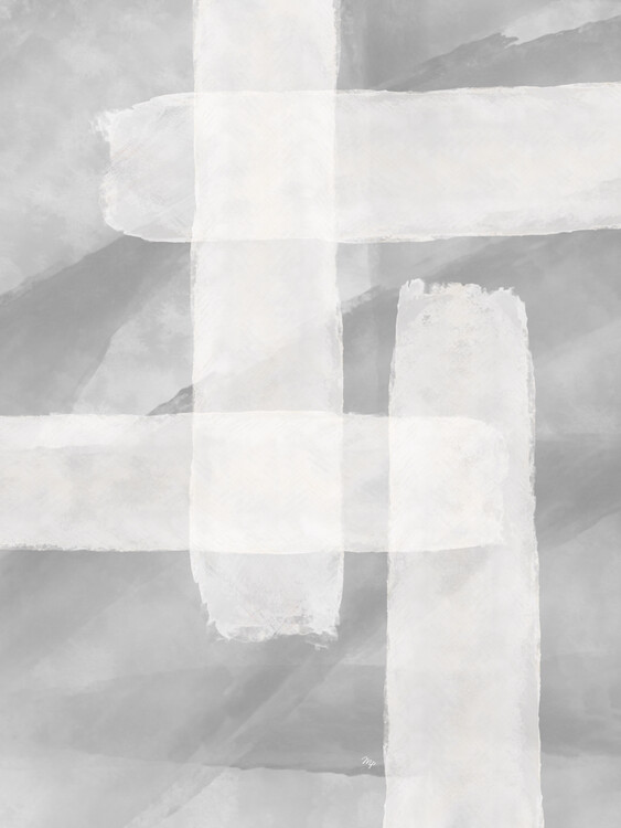 Плакат Abstract Grey Plasters