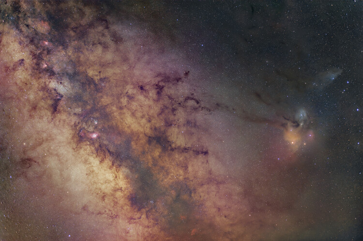 Poster Milky Way and Rho Ophiuchi
