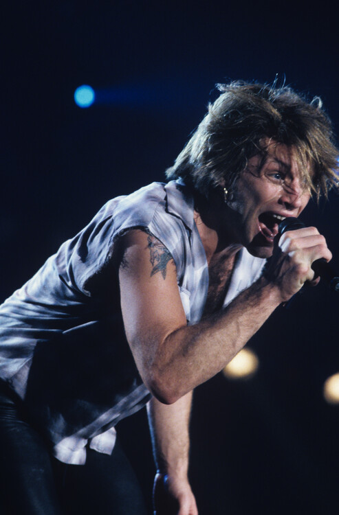 Canvas Print Bon Jovi Perform On Stage
