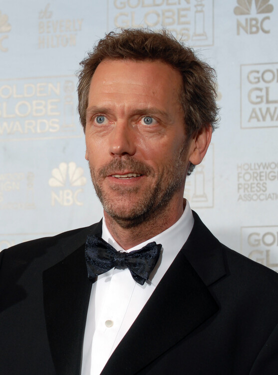 Canvas Print Hugh Laurie at Golden Globes