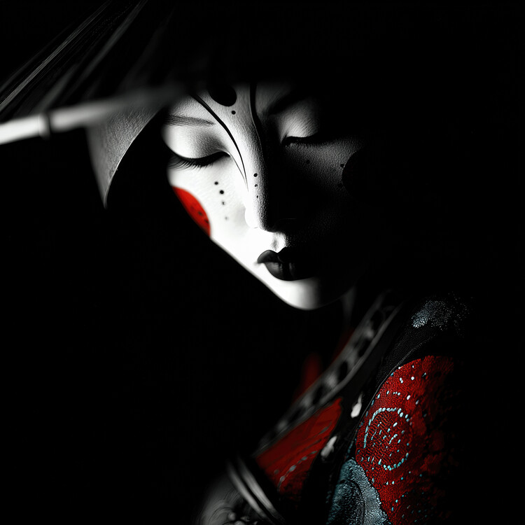 Poster Japanese Woman