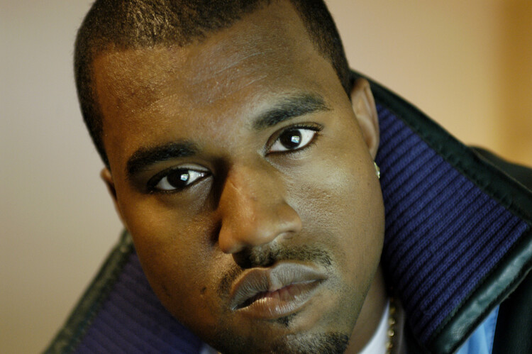 Quadro su tela Photo of Kanye WEST