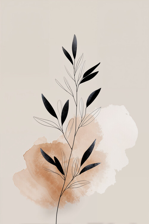 Poster Delicate Bloom – Minimal Floral Art