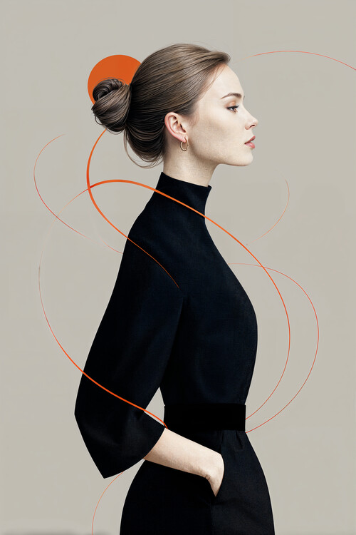 Poster Timeless Grace – Fashion Portrait Print