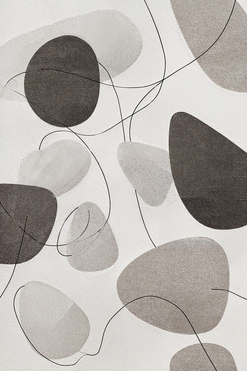 Plakát Organic Flow – Abstract Shapes Poster