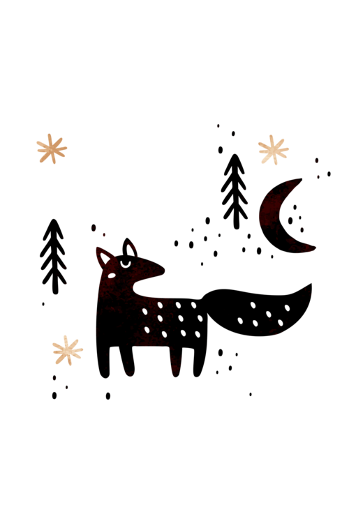 T-shirt Little Winter Fox