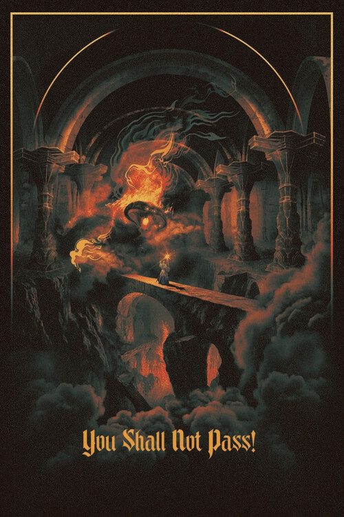 Poster The Lord of the Rings - You Shall Not Pass! - Khazad-dûm