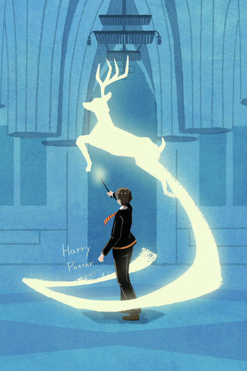 Poster Harry Potter - Harry Patronus