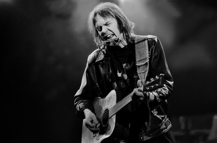 Poster Neil Young Performs At Farm Aid