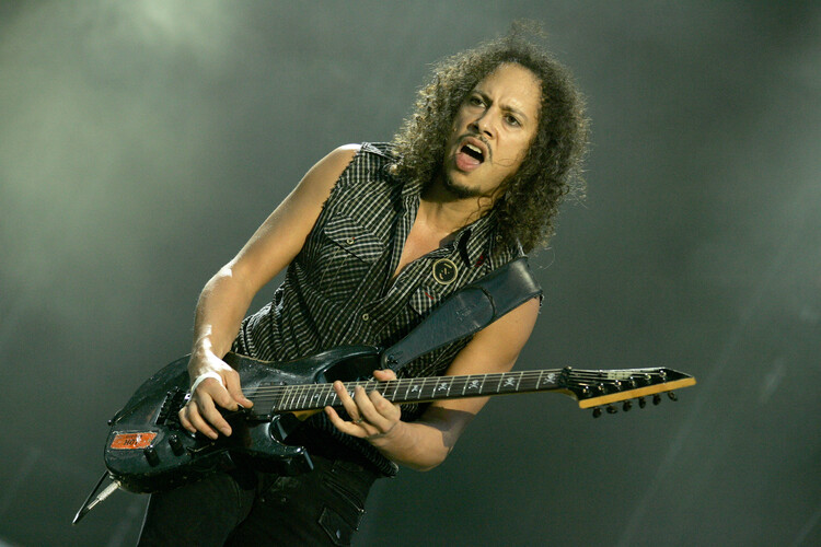 Canvas Print Photo of Kirk HAMMETT and METALLICA