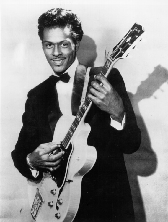 Canvas Print Chuck Berry Portrait