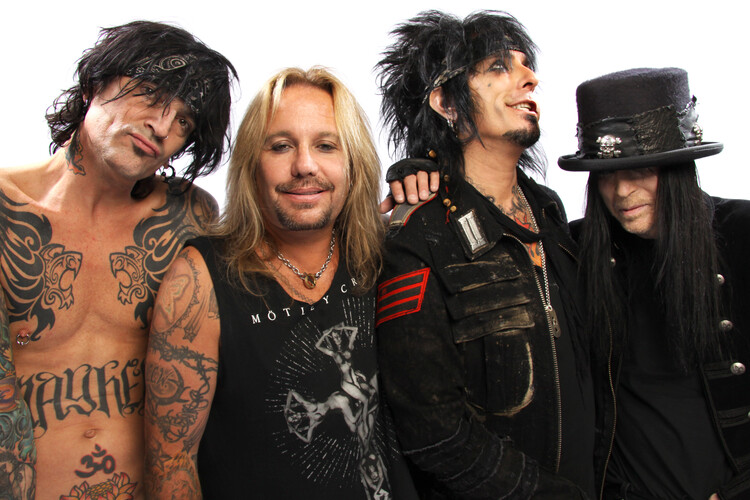 Картината върху платно Motley Crue Posed At Download Festival