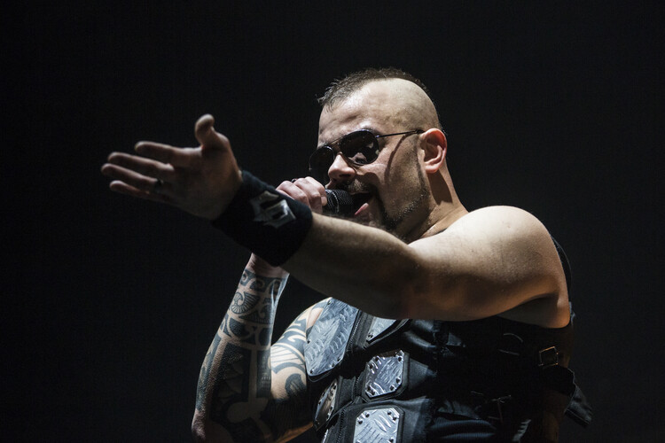 Canvas Print Sabaton Perform in Concert in Barcelona