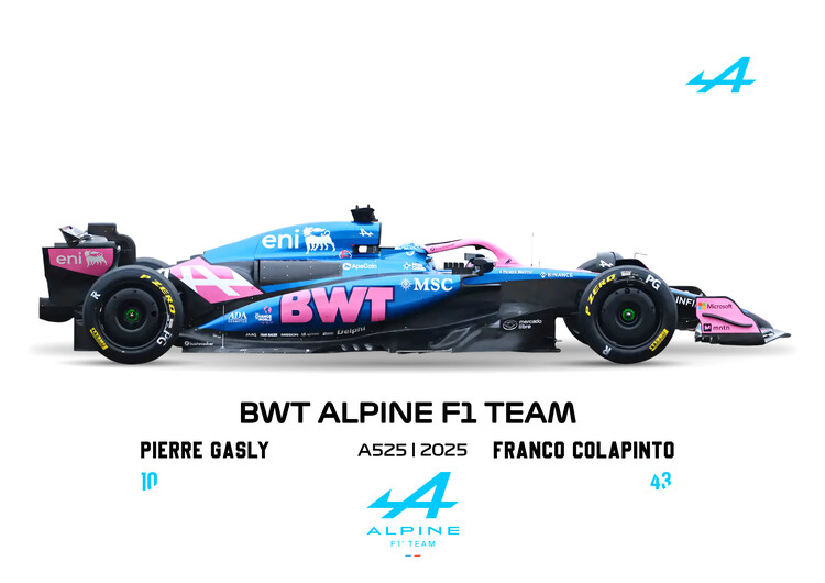 Poster BWT Alpine Team and Drivers Artwork