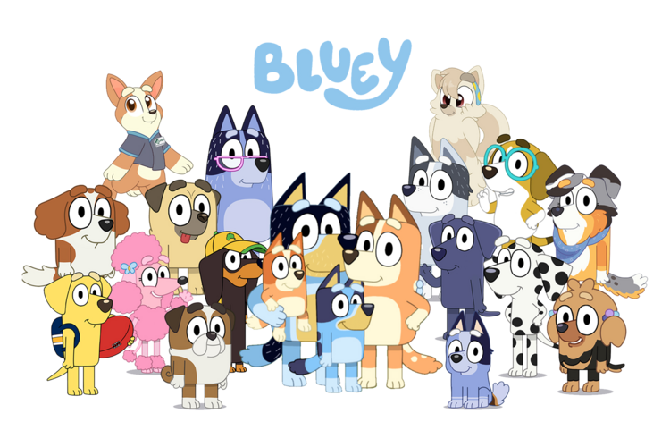 T-shirt Bluey Family