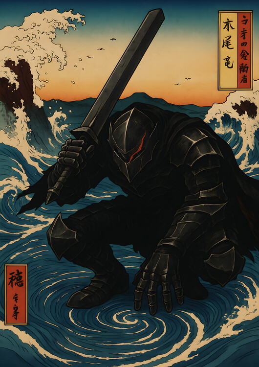 Poster Japan Kanagawa Wave Anime Poster