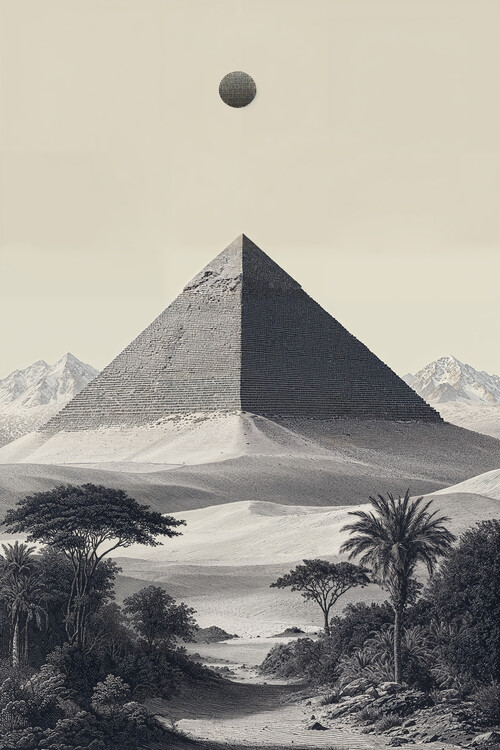 Poster Desert Pyramid Vista