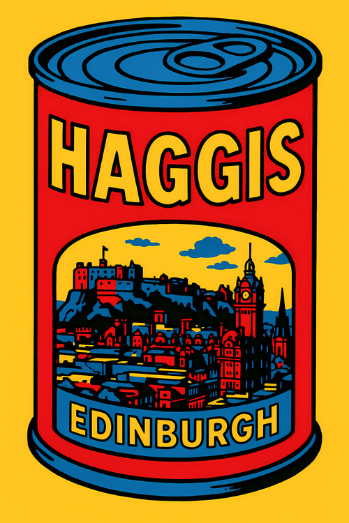 Plakát Pop Art World food Haggis