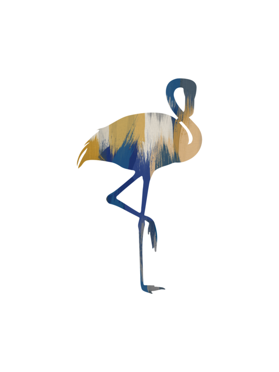 Majica Flamingo Blue & Yellow