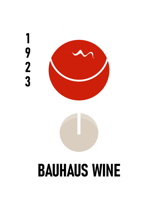 T-shirt Bauhaus Wine