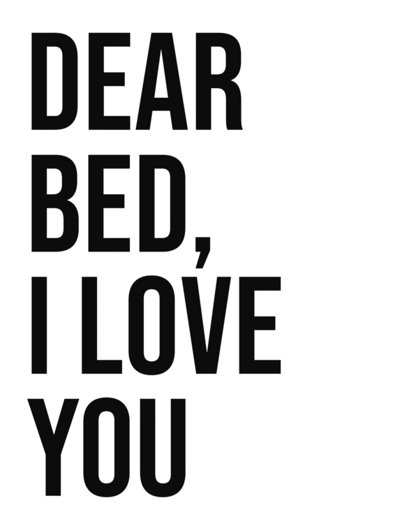 Μπλουζάκι Dear bed I love you