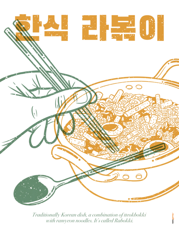 T-shirt Korean Rabokki