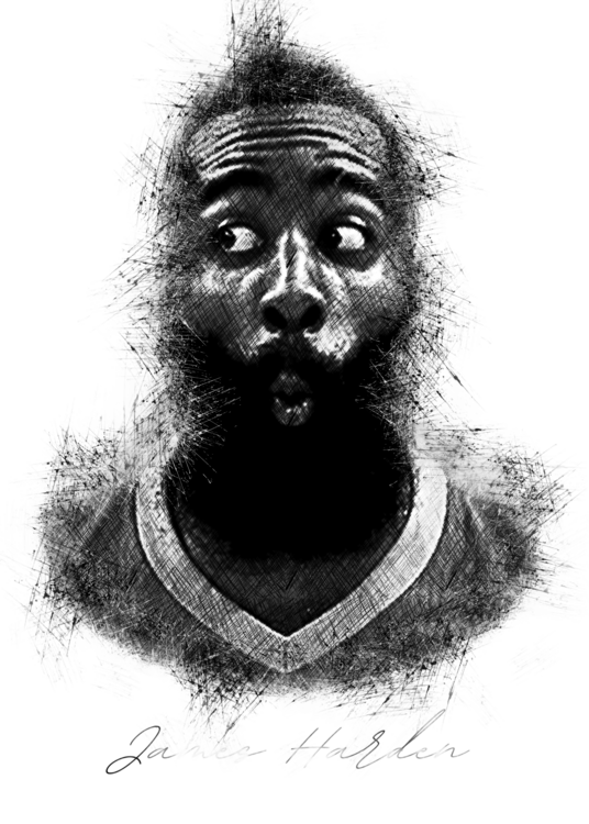 T-shirt James H Sketch
