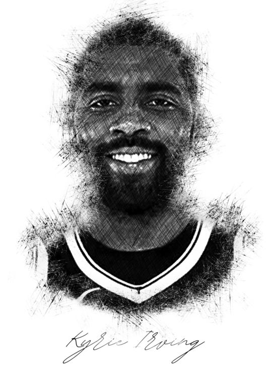 T-shirt kyrie I. Sketch