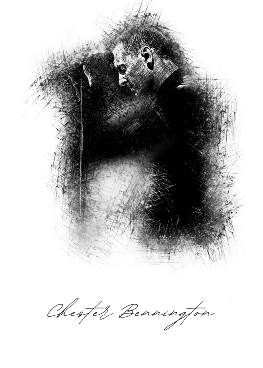 T-shirt C. Bennington Sketch