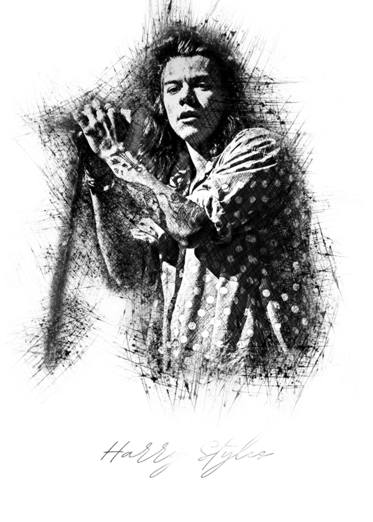 T-shirt Harry S. Sketch