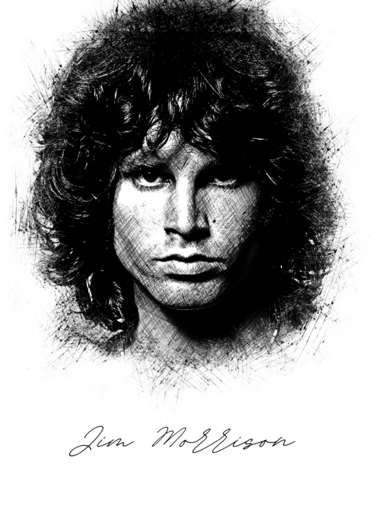 T-Shirt J. Morrison SKetch