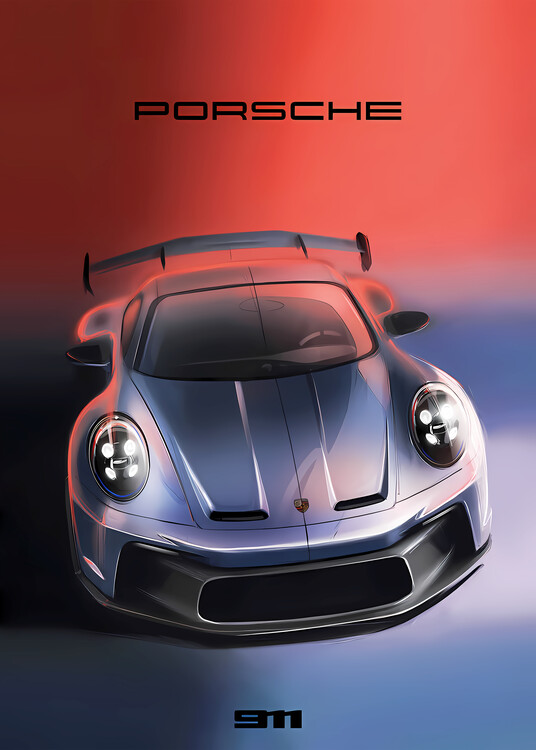 Canvas Print Porsche 911