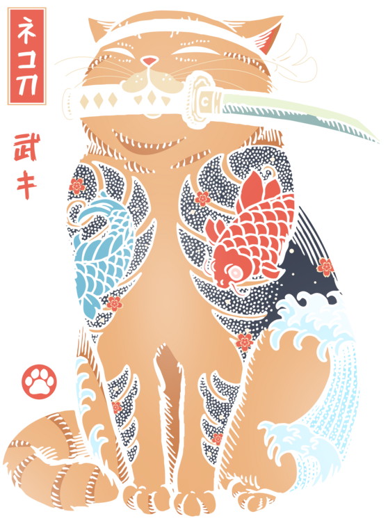 Koszulka Katana Cat