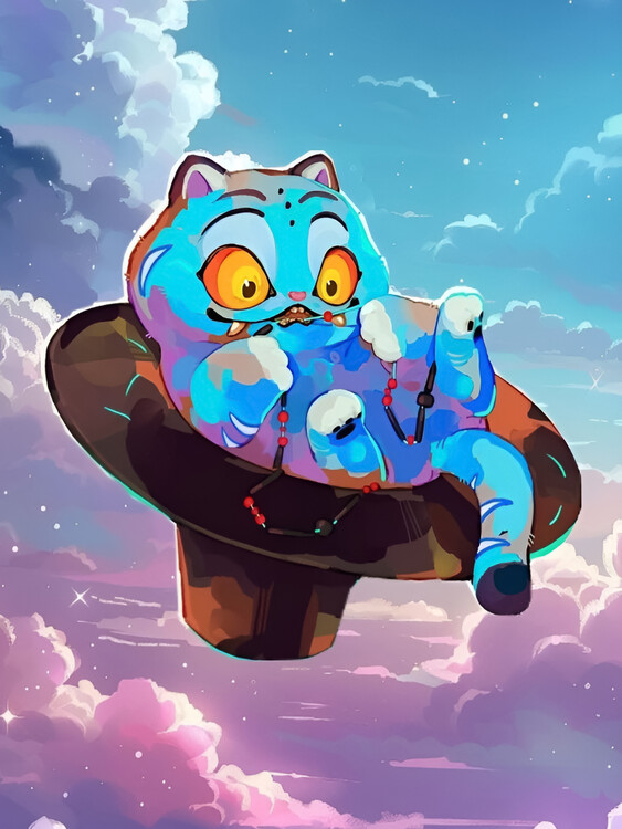 Canvas Print K-Pop Demon Hunters - Derpy Tiger