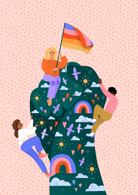Levně Plakát, Obraz - Celebrating Pride, Bea Muller, 30 × 40 cm