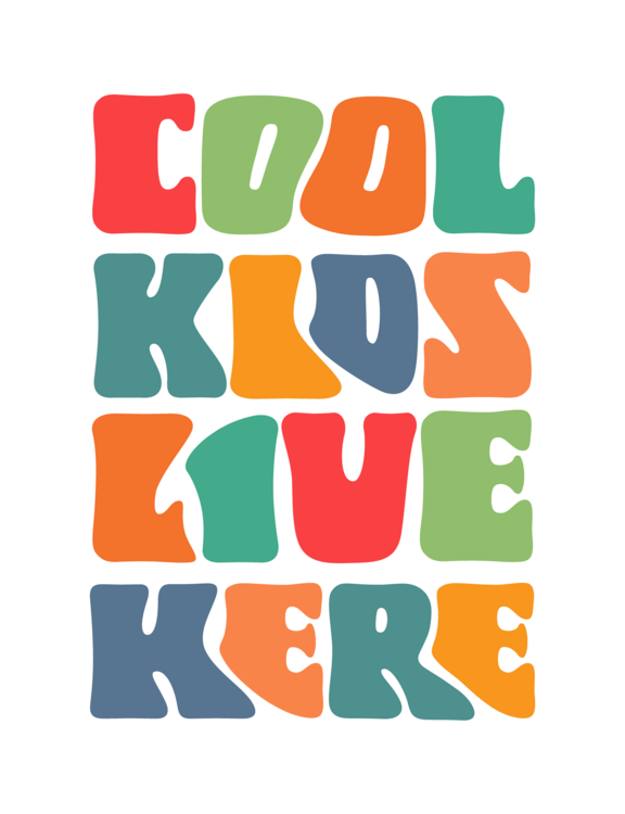 Canvas Print Cool kids live here