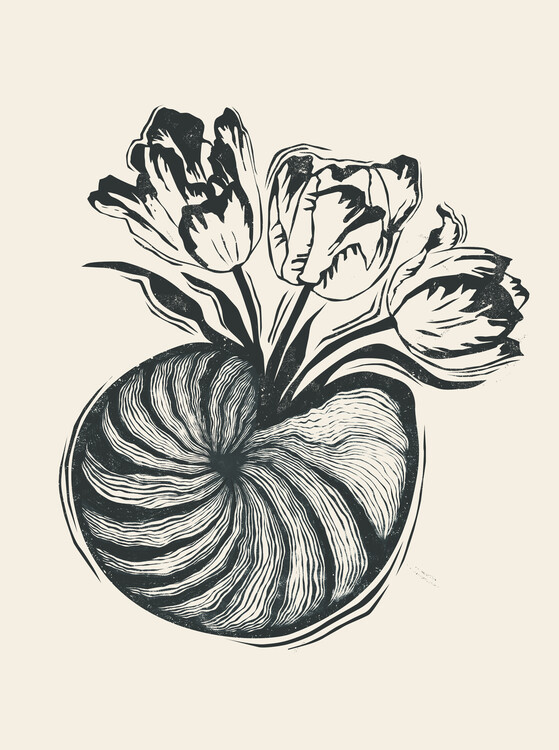 Плакат Nautilus & Tulips