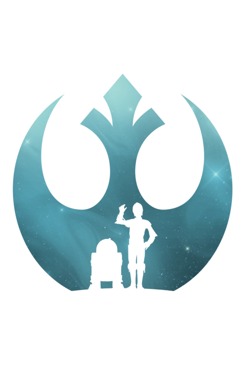 T-shirt Rebel droids