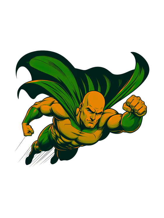 T-shirt Superhero Vertex in Flight