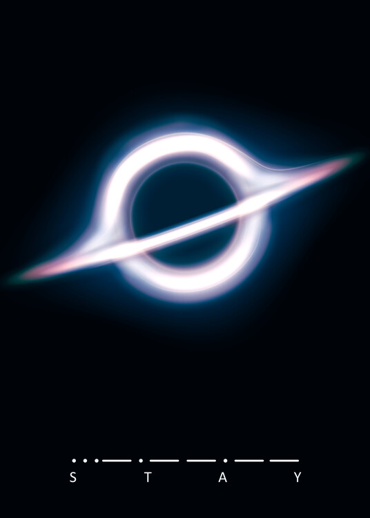 Plakát Black hole in space
