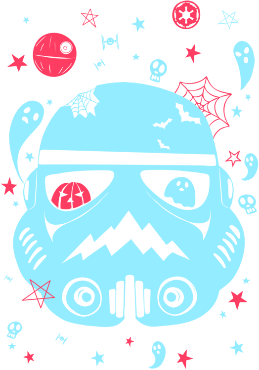 T-shirt Star Spooky Wars Stormtrooper