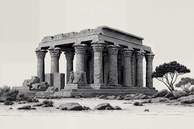 Poster Egypt Temple